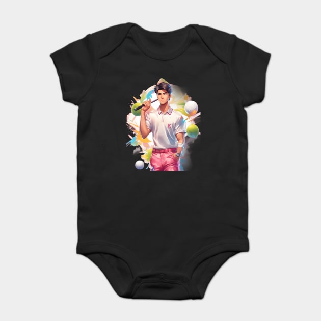 Anime Kpop Golfer Baby Bodysuit by animegirlnft